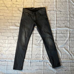 Express Mens light wash jeans.